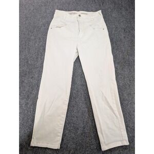 Pilcro and the Letterpress Straight Leg Jeans Denim White Size 28